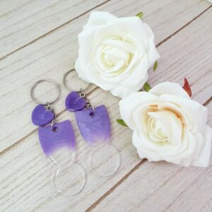 Einkaufswagenlöser Lavendel-Schimmer mit Miniherz Nr. 2