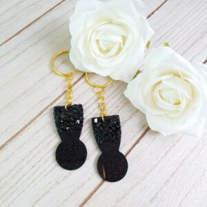 Einkaufswagenlöser Kristall Schwarz-Schimmer