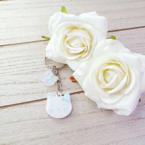 Katze klein in Weiß/Schimmer