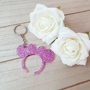 Minni in Lila mit Glitzer