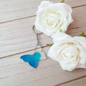 Schmetterling Blau/Transparent