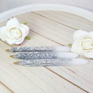 Kugelschreiber Silber Glitzer