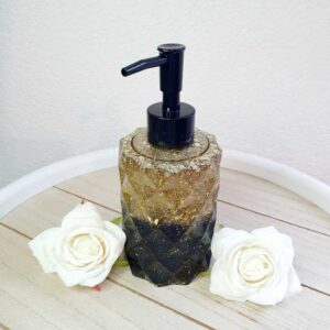 Seifenspender Schwarz Gold