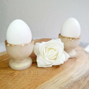 Eierbecher Champagner/Gold