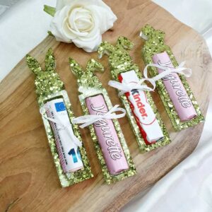 Ostergeschenk süßer Hase grün