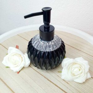 Seifenspender Schwarz/Silber