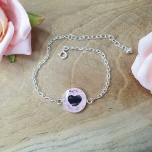 Armband mit Haare/Asche verewigt nach deinen Wünschen (925 Sterling Silber)