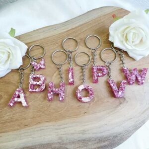 Buchstaben klein Rosa-Glitzer