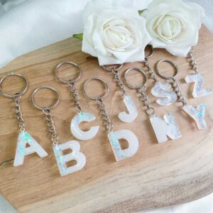 Buchstaben klein Weiß-Schimmer / Hologramm