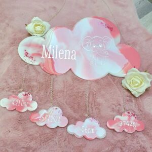 Wolken mit Geburtsdaten nach deinen Wünschen