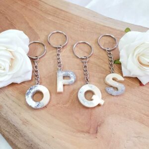 Buchstaben klein Beige-Silber