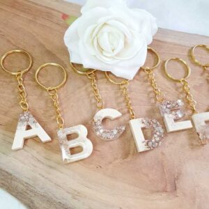 Buchstaben klein Beige/Gold