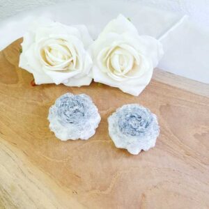 Pfingstrose weiß Silberglitzer