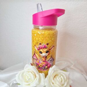 Trinkflasche mit Giraffenmotiv (auslaufsicher)