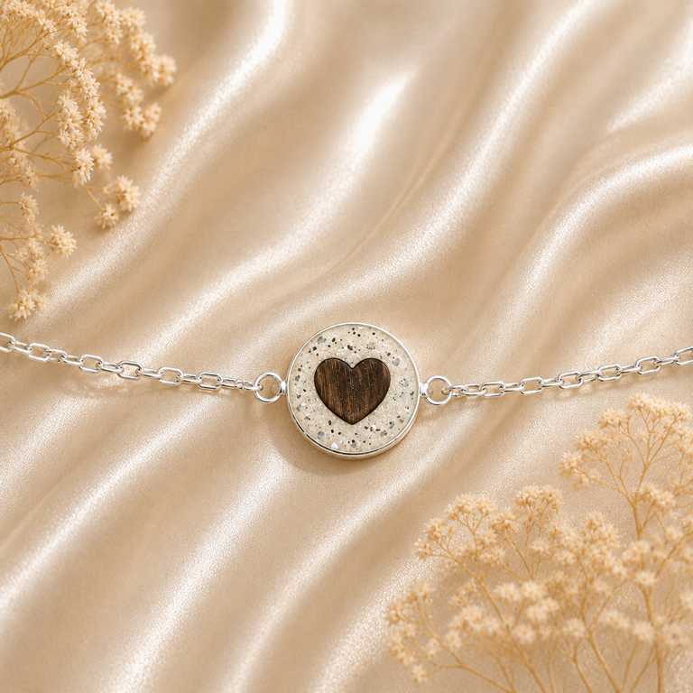 Armband mit Haaren oder Asche - Erinnerungsschmuck aus 925 Sterling Silber – Bild 3