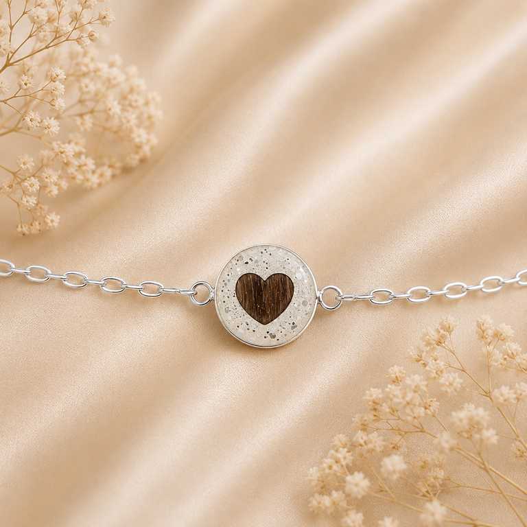 Armband mit Haaren oder Asche - Erinnerungsschmuck aus 925 Sterling Silber – Bild 2
