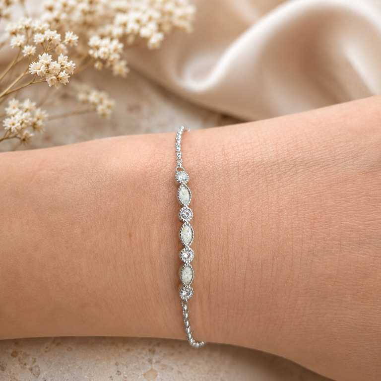 Asche-Armband aus 925 Sterling Silber für Mensch und Tier
