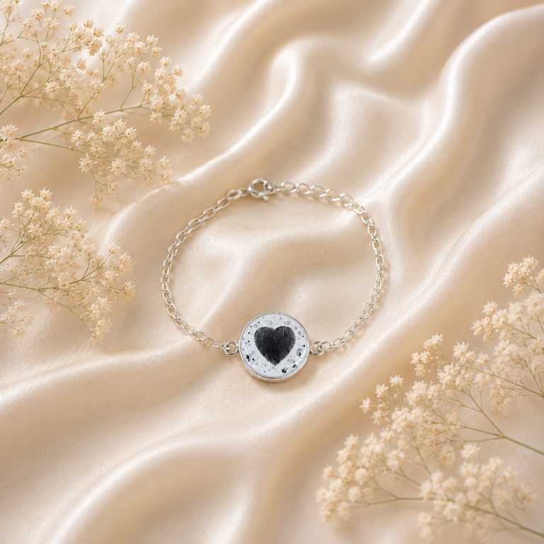 Armband mit Haaren oder Asche - Erinnerungsschmuck aus 925 Sterling Silber – Bild 5