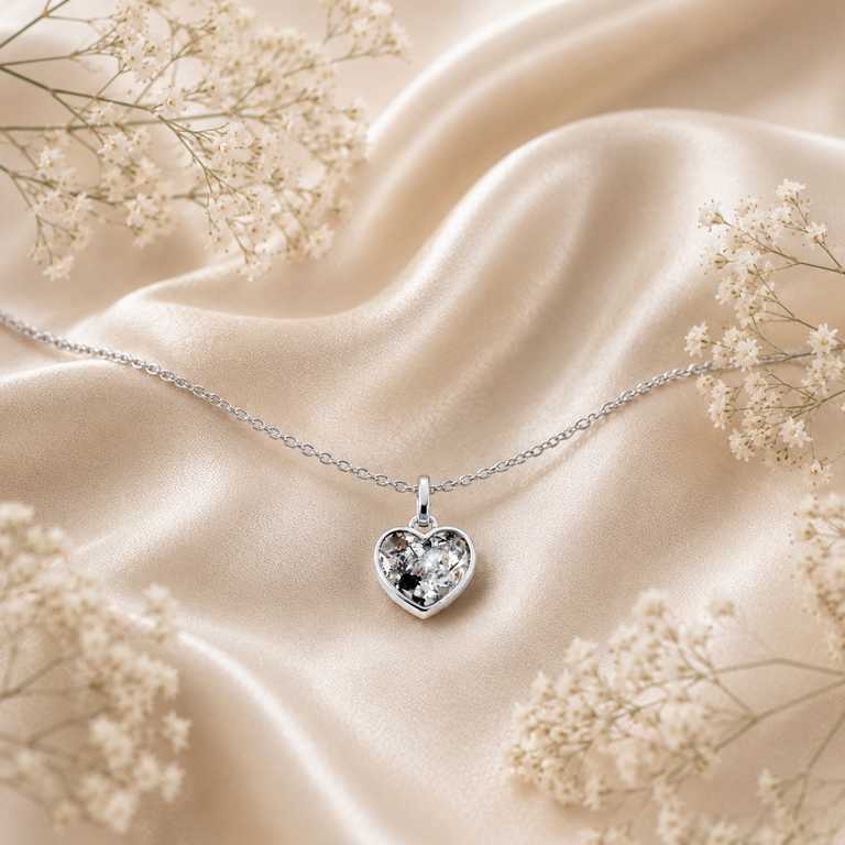 Herzkette aus 925 Sterling Silber Haare/Asche – Bild 2