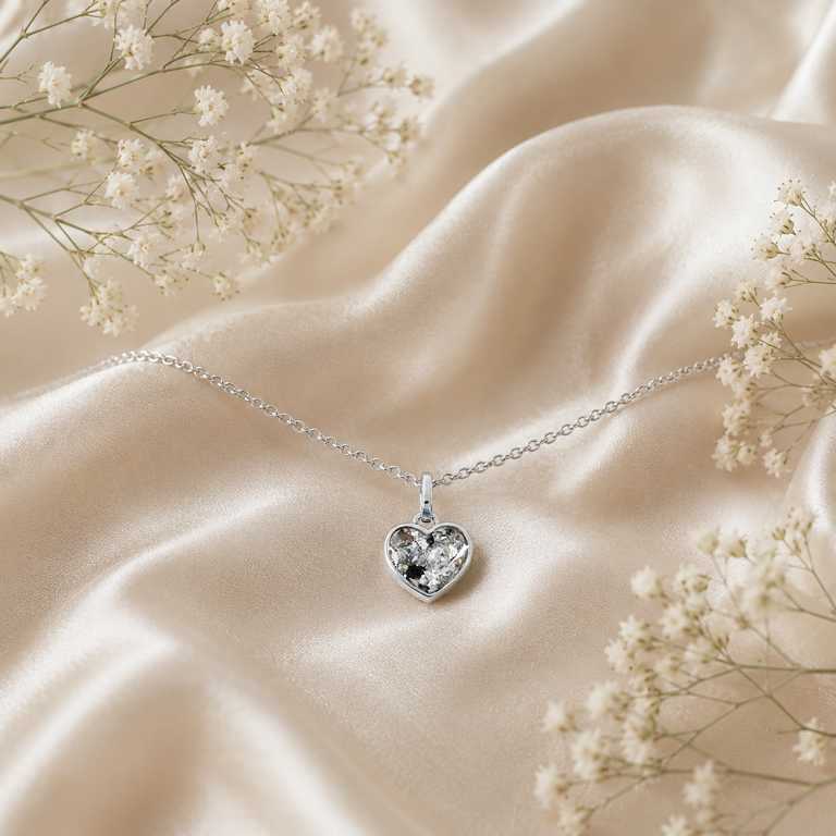 Herzkette aus 925 Sterling Silber Haare/Asche – Bild 6