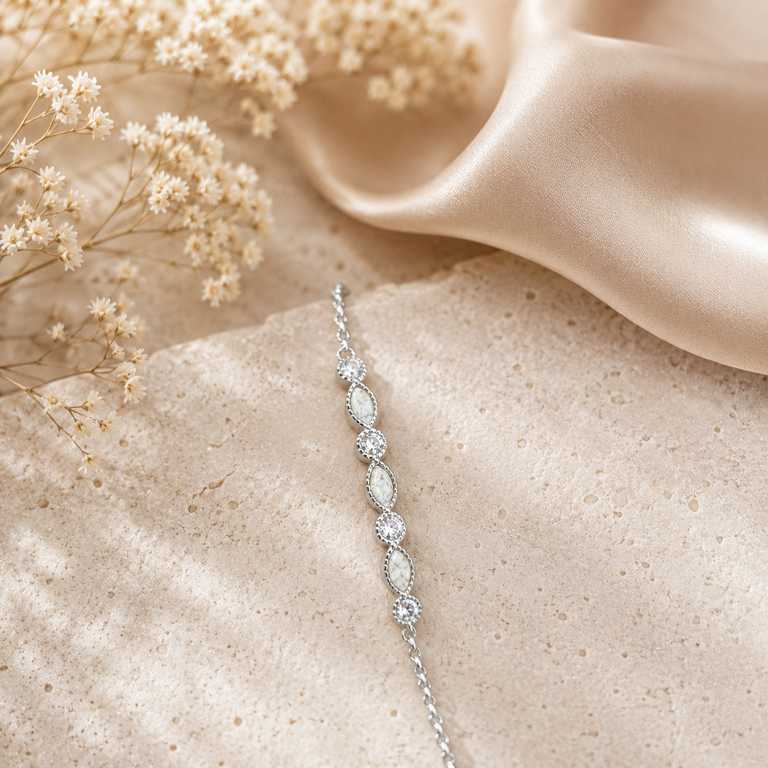 Asche-Armband aus 925 Sterling Silber für Mensch und Tier